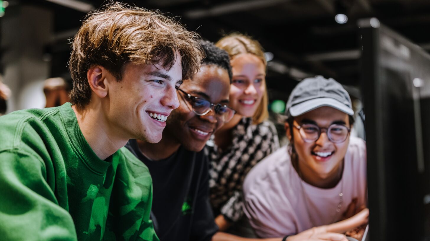 Studenten samenwerken