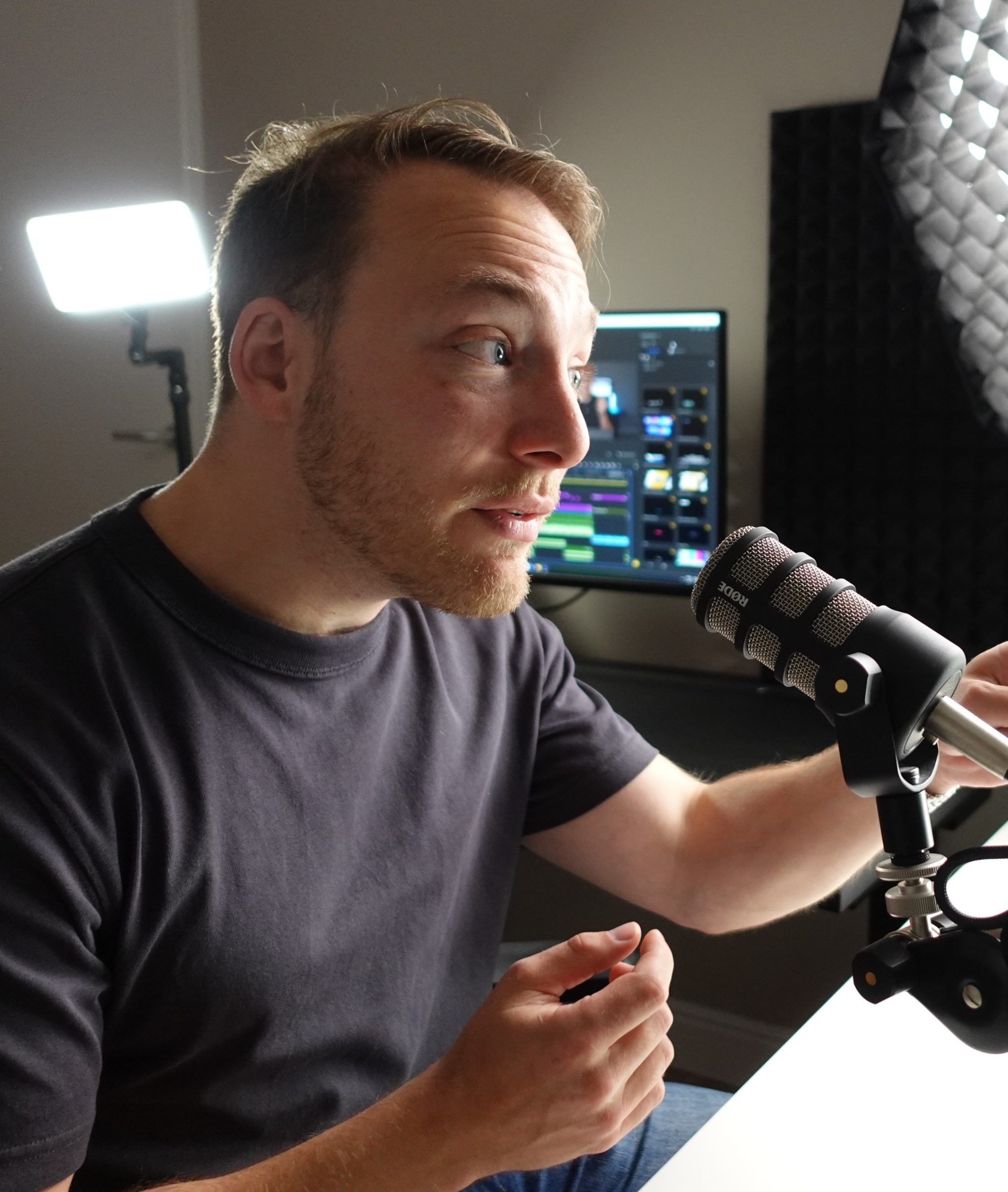 foto van Pascal Regeer in actie tijdens opname